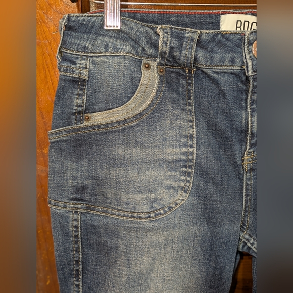 BDG Urban Outfitters Flare Jeans Hippie Bell Bottom Embroidered Pocket - Picture 4 of 11